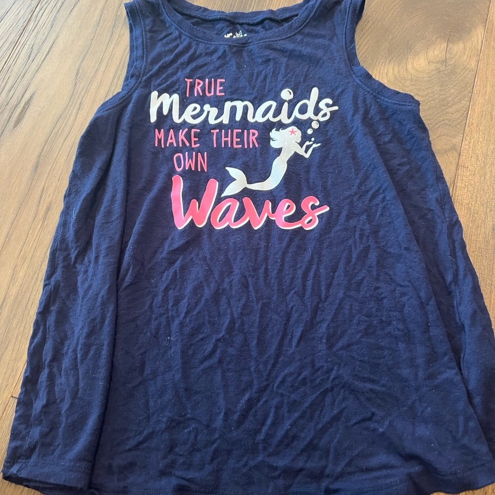 Justice Mermaid Tank Top Girls Size 8